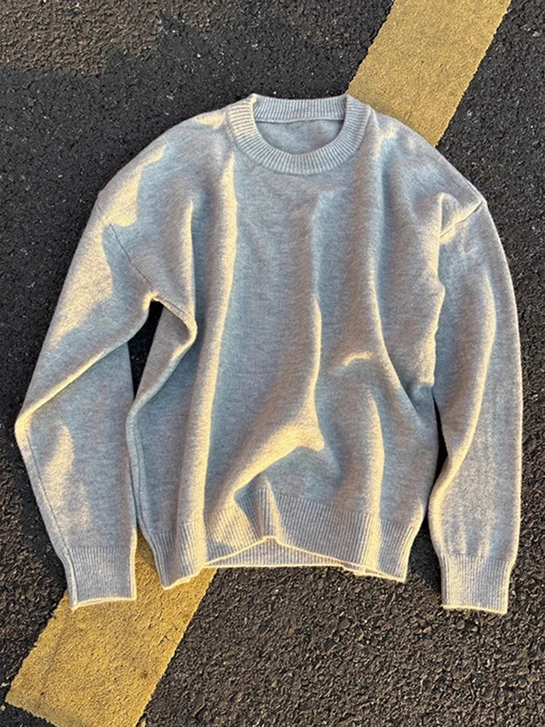 

Мужской зимний трикотажный топ Light ey round Ne, свободного кроя, для комфортной носки, базовый слой, Cleanfit, Long Sve Top