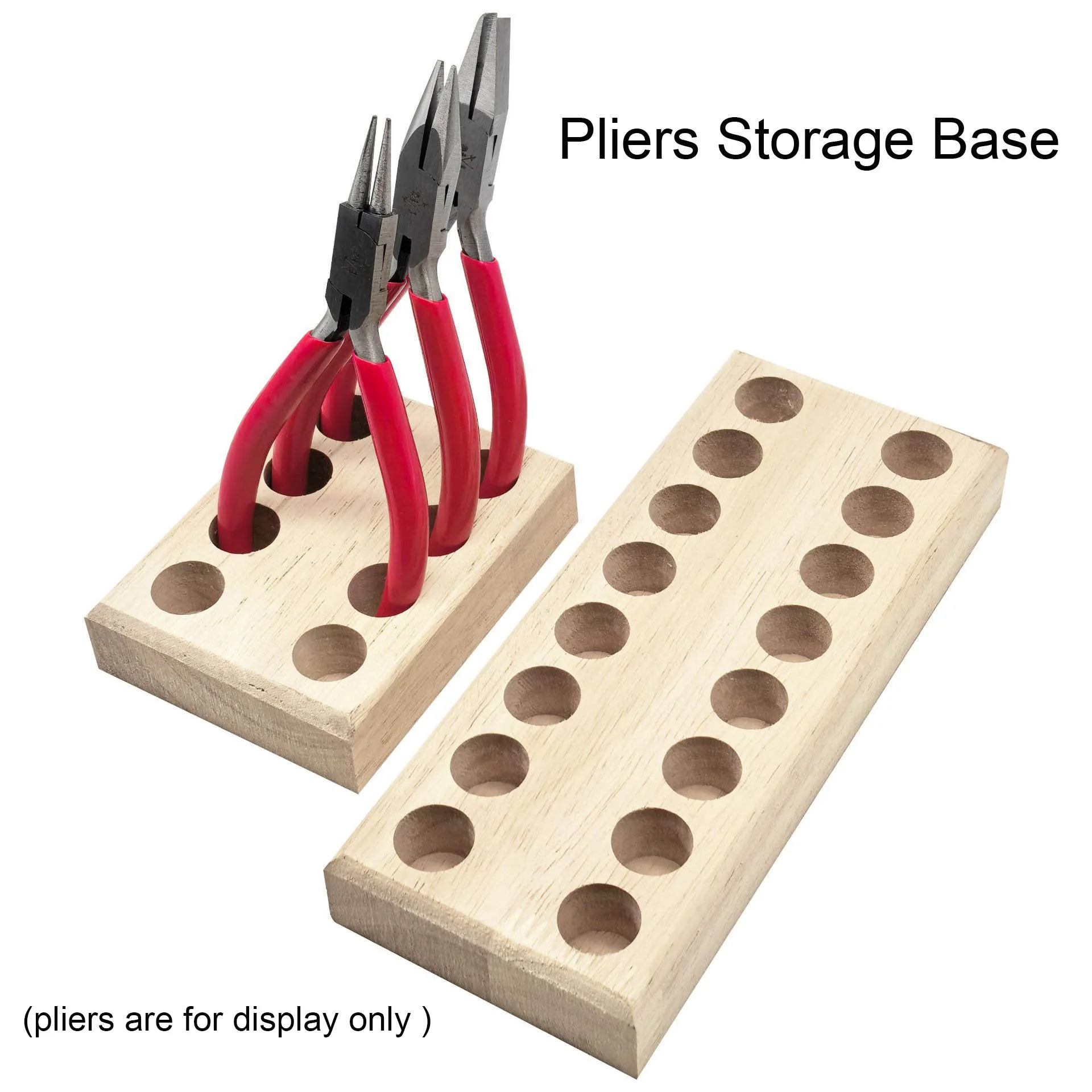 1pc Wooden Pliers Storge Holder Craft Tool Holder for Storing Pliers Wire Cutters Gift Jewelry Organizer