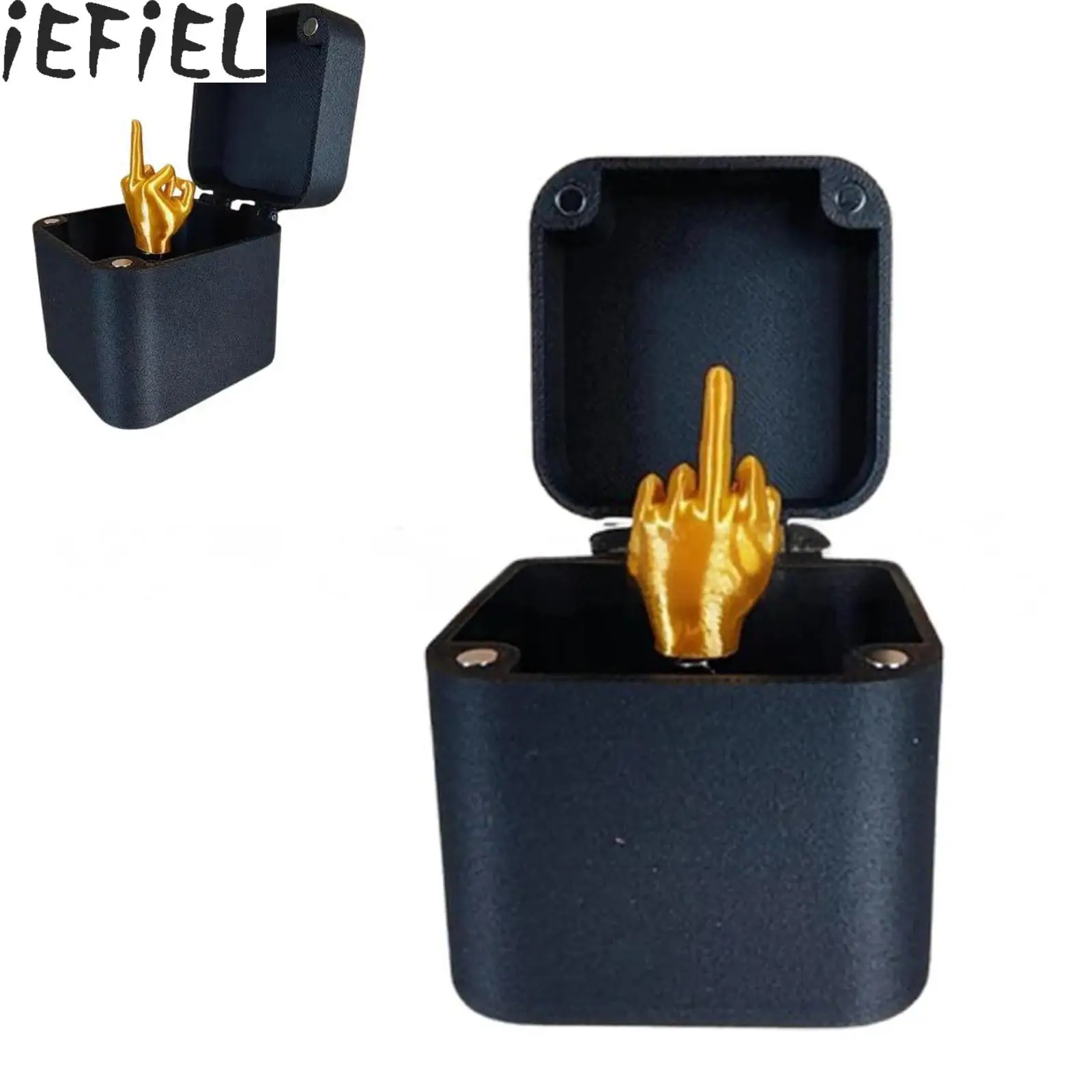 

Christmas Interesting Prank Gift Middle Finger in Box Christmas Box Funny Creative Gifts Office Desk Decoration Home Decoration