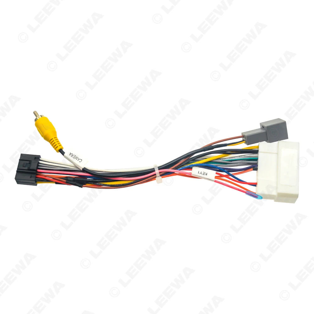 LEEWA سيارة 16pin سلك الطاقة الأسلاك تسخير محول لميتسوبيشي أوتلاندر 2021 راديو سلك تركيب رئيس وحدة # CA5927