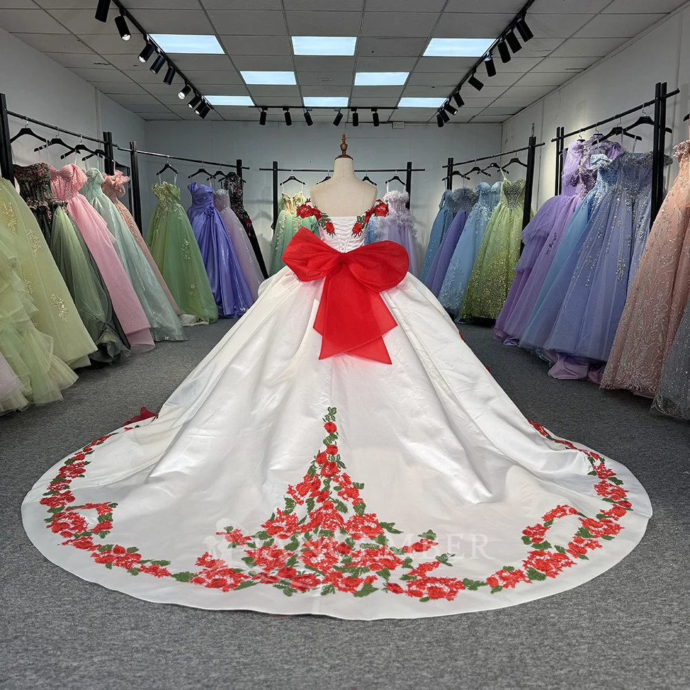 15 Quincenara Dresses Sequined Applique With Ball Gown Lace Up Back Graduation Party Customized vestido de 15 quinceañera