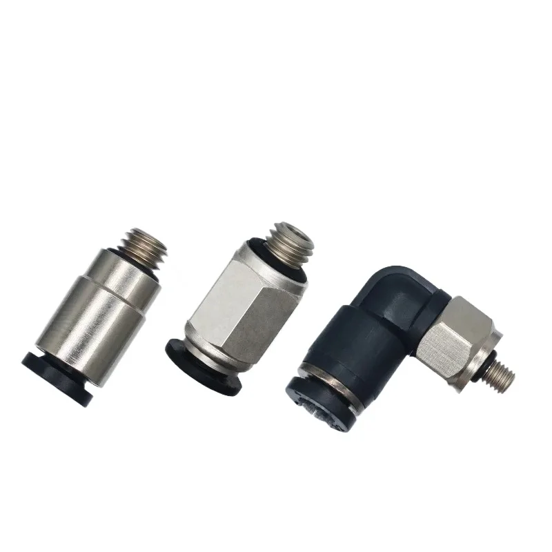 5PCS Pneumatic Push In Quick Connector Air Pipe Fitting One Touch Hose Tube Male Thread 3mm 4mm 5mm 6mm M3 M4 M5 M6 1/8