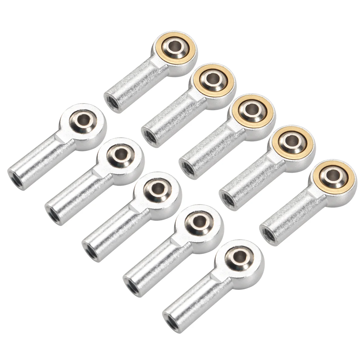 10Pcs M4 Metal Tie Push Link Rod End Joint Ball Head Holderfor 1/10 RC Truck Buggy Crawler Car-Sunrise