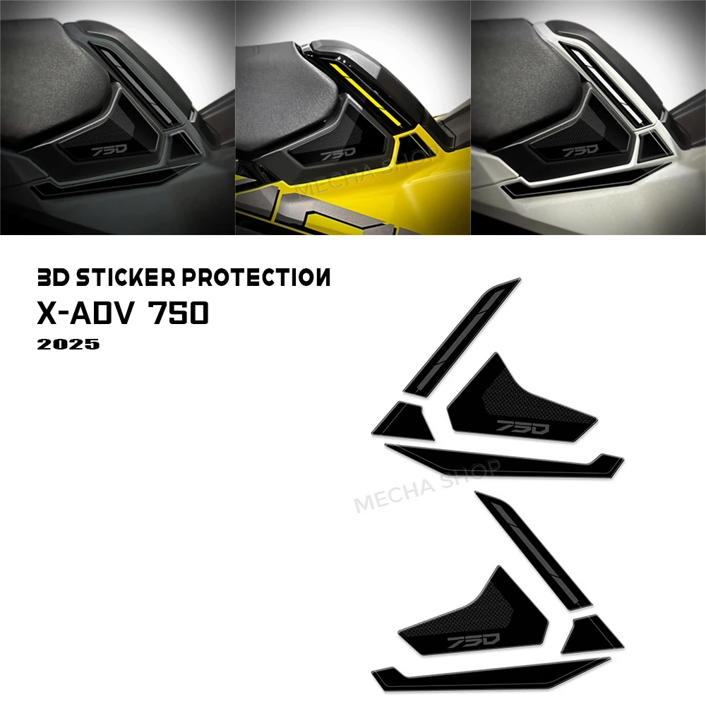 

For X-ADV 750 2025 XADV750 X-ADV 750 2021-2026 3D Resin Sticker Protection Sticker Motorcycle Kit Decals