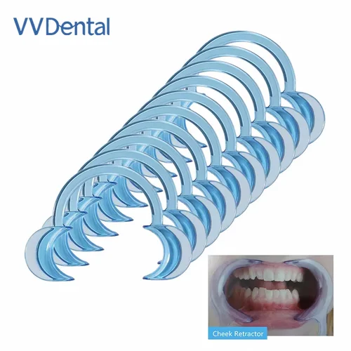 VVDental 5 unids/set Retractor en forma de C abridor de boca esparcidor de boca abridor de forma de labio dentista herramienta de ortodoncia de limpieza Dental