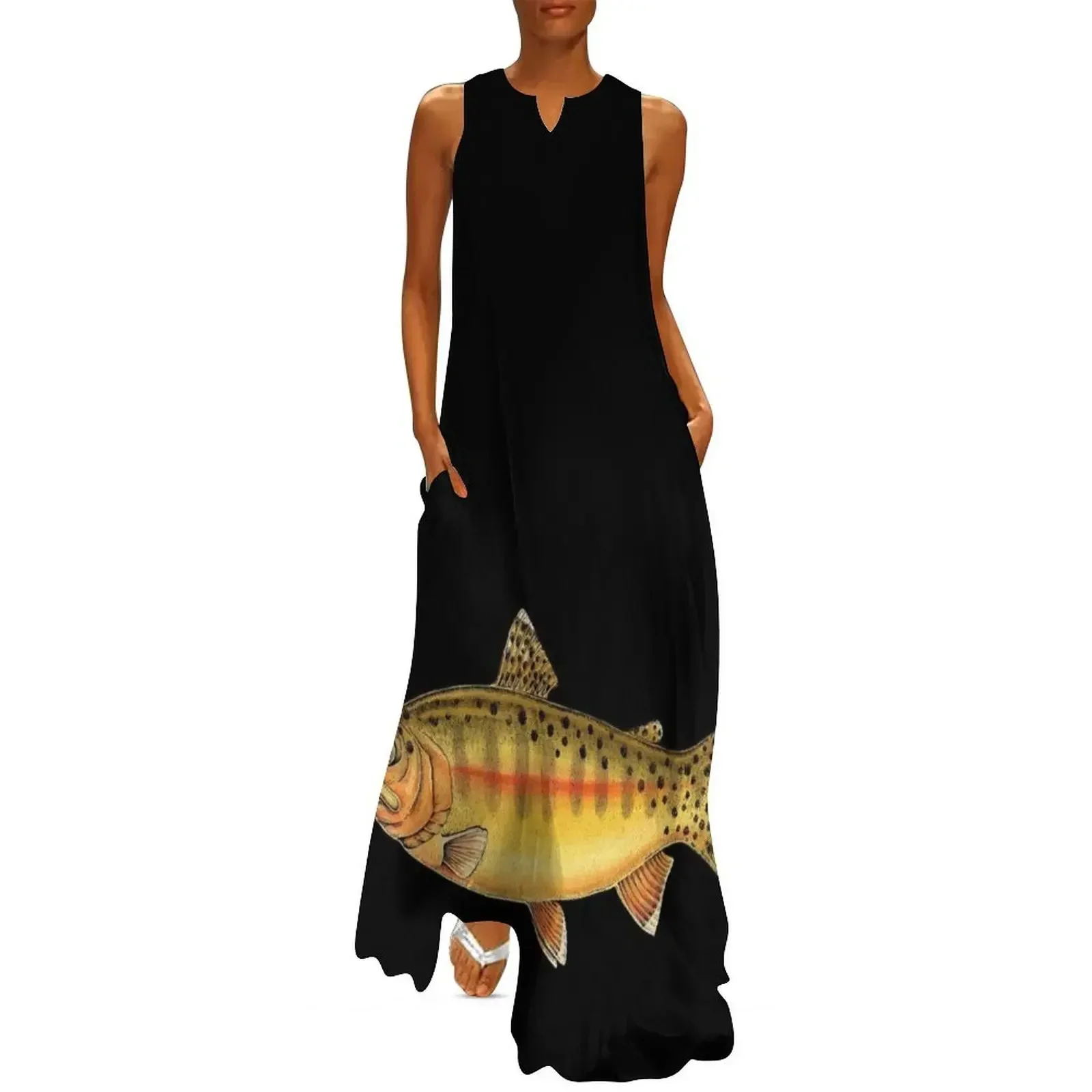 

Golden Trout Long Dress Summer women's clothing women formal occasion dresses prom dresses dresses ladies 2025 summer Dress