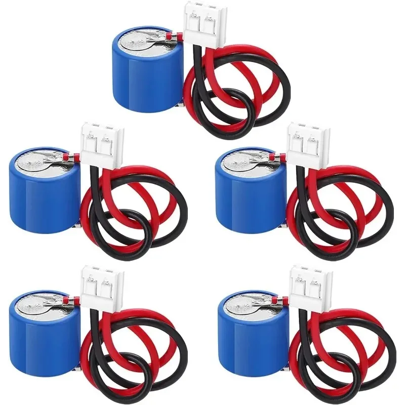 

(5-Pcs) CR-1/3N 3V 160mAh Lithium Battery for PLC AFP1801 FP1-C14 FP1-C24 FP1-C40 FP1-C56 Battery with Connector (3 Volt, 0.16 A