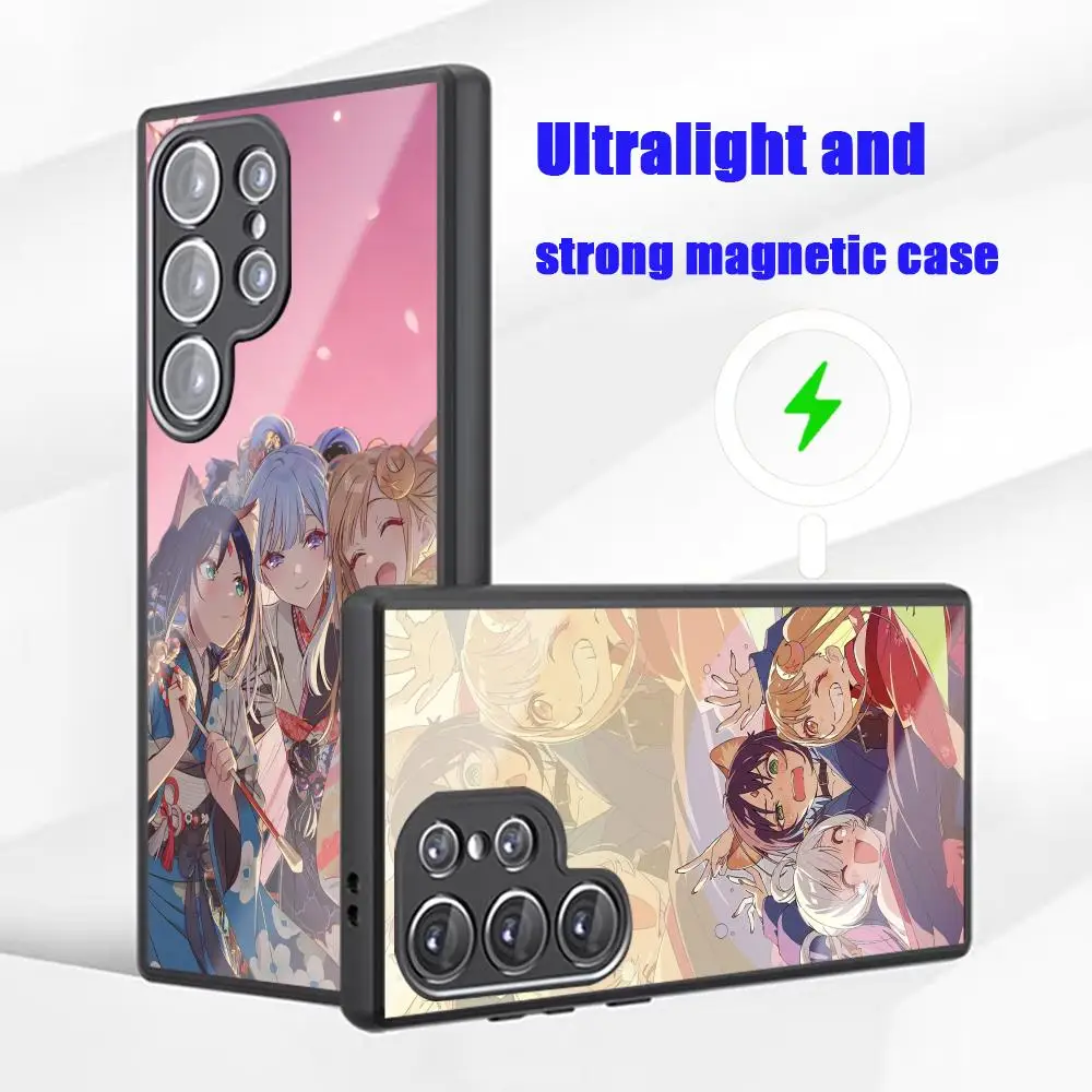 Cute Anime Girl Kaguya Hot Phone Case For Samsung S26 S25 S24 S23 S22 S21 S20 Plus Ultra Fold A Glass Magnetic Case