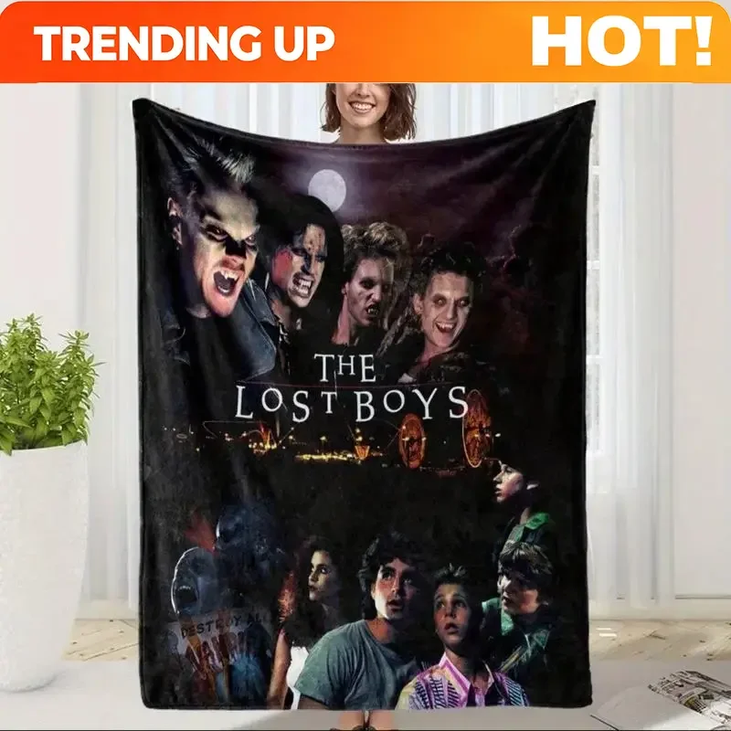 Customize Lost Boys Blanket Flannel Polyester Never Grow Up Gift For Vampire Lovers Bed Coffin Night Market Nest All Season Half