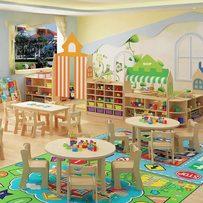 For TOP Preschool Used Daycare Furniture For Kindergarten Classroom Manufacturer Baby Nursery Furniture Sets Preschool Supplies