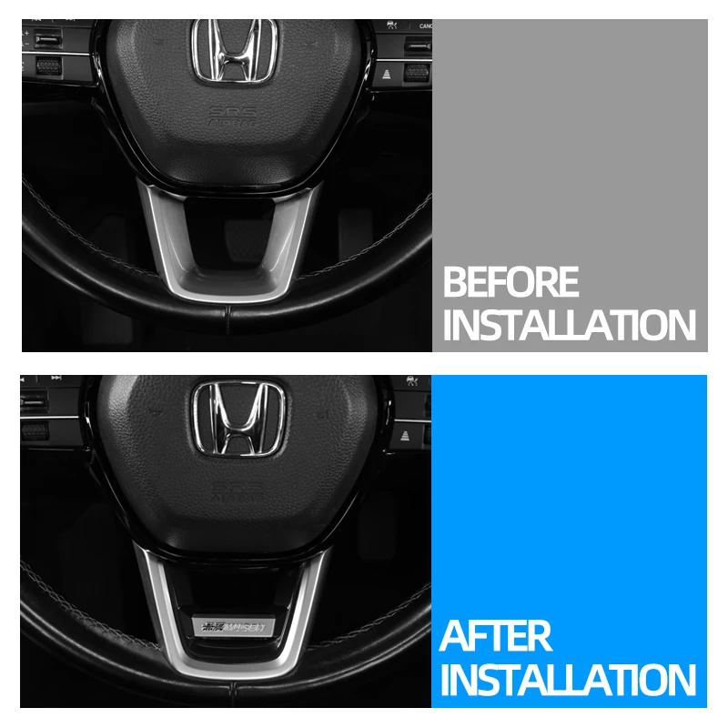 For Honda 2023 2024 2025 CRV Steering wheel decorative buckle modification logo RS/TR/MU interior accessories - view 4