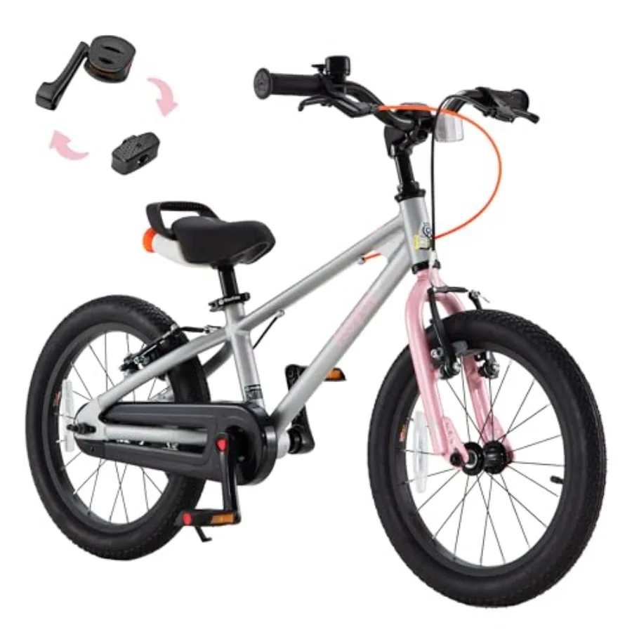 

EZ Pro Bike 16 18 Inch Lightweight Aluminium Balance Pedal Bicycle for Beginners Easy Learning Boys Girls Red Blue