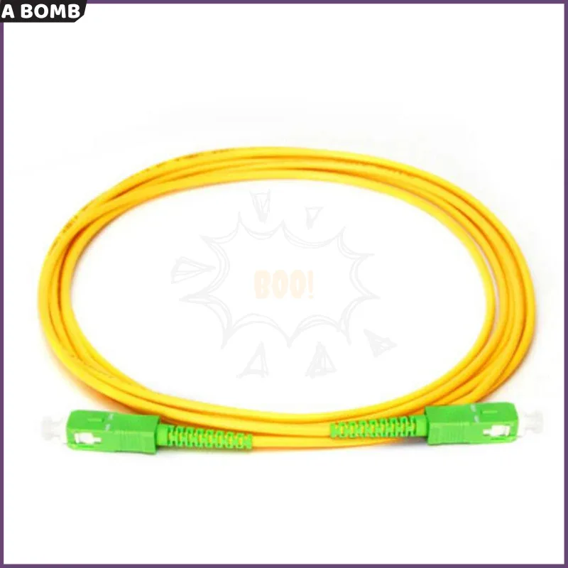 Jumper SC APC to SC APC Single-mode Optical Fiber Optic Patch Cord 3.0mm PVC G657A SM FTTH Optic Cable 1M