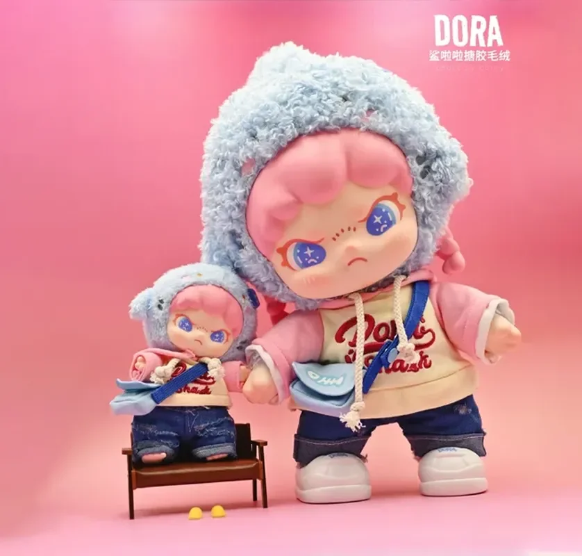 Dora Sharky Lala Girl Series Anime Action Figure Pendant Toy Collectible Doll Trendy Keychain Ornament Girls Birthday Gift view 3