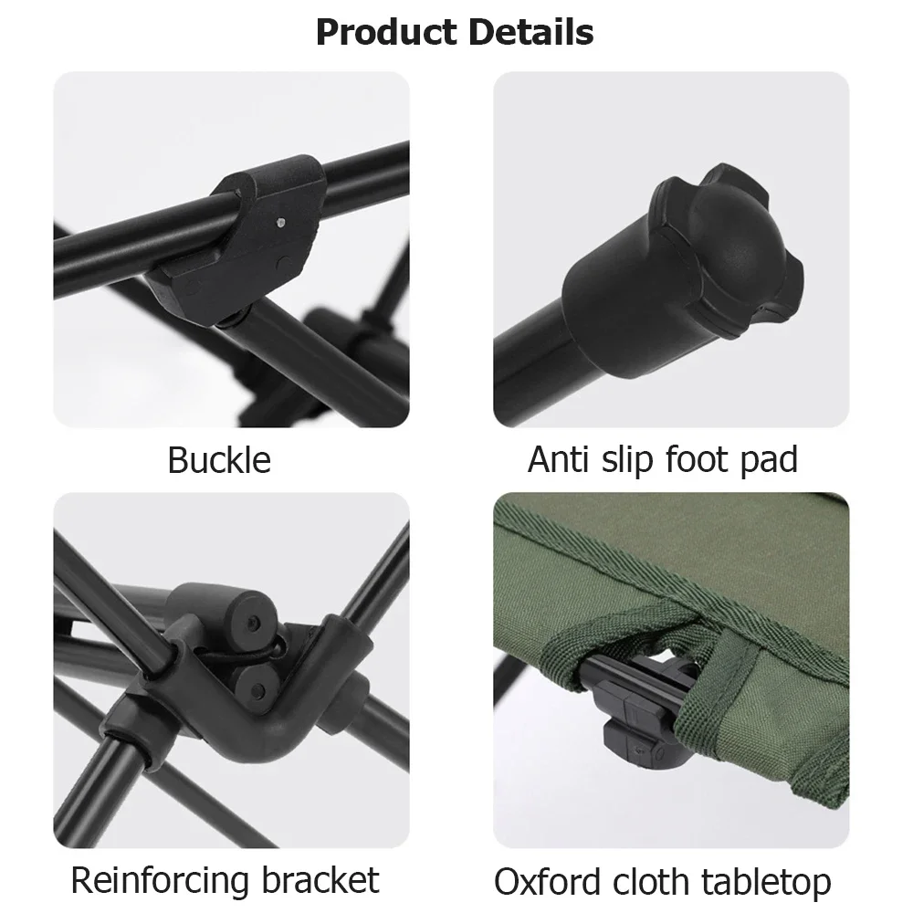 Folding Camping Table, Lightweight Oxford Desktop Collapsible Backpacking Tables for Camping, Hiking, Picnic image 3
