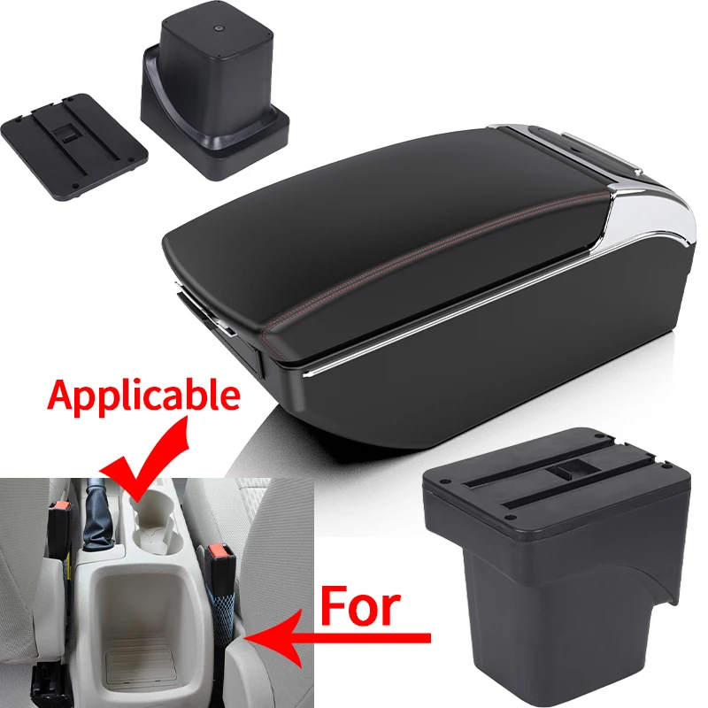 For Ford Focus 2 armrest box For Ford Focus 2 Mk2 2005 2006 2007 2008 2009 2010 2011 Car Armrest Box Storage box car accessories