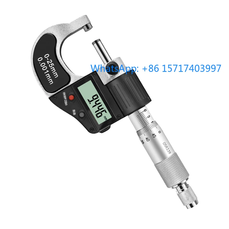 Guanglu digital display outer diameter micrometer 0-25mm high precision 0.001mm electronic digital spiral micrometer