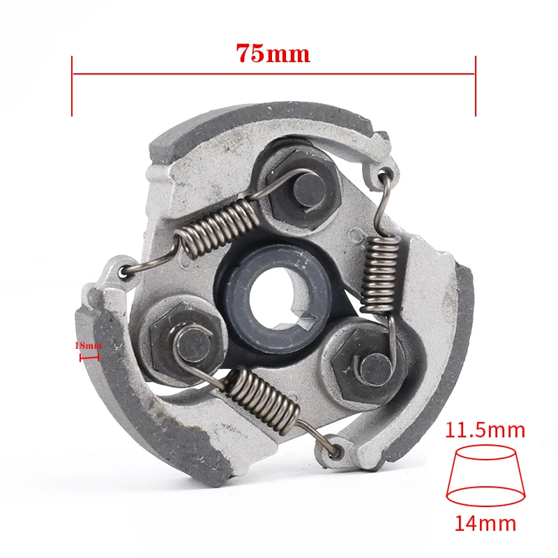 T8F 6T/7T Drum Gear Box 25H 6T/7T Clutch Gearbox  with 3 Shoe Clutch For 47cc Pocket Bike Quad ATV ATV 2 Stroke Mini Dirt Bike