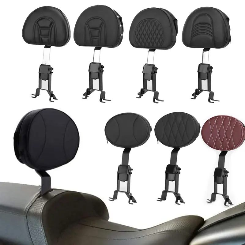 

Motorcycle Driver Backrest With Black Pad Sissy Bar Back Rest For Indian Chief Roadmaster Chieftain Springfield 2014-2022