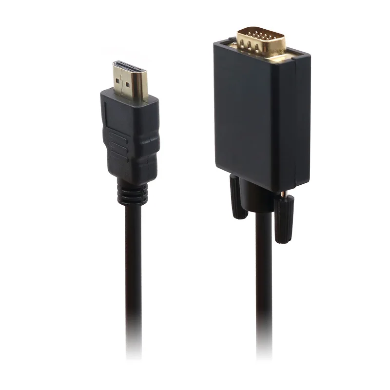 Imagem -04 - Hdmi-compatível com Vga 15pin Cabo Adaptador Conversor de Cabo Macho para Hdtv hd Lcd para Projetores de tv de Computador 10 Peças 1.8m 1080p