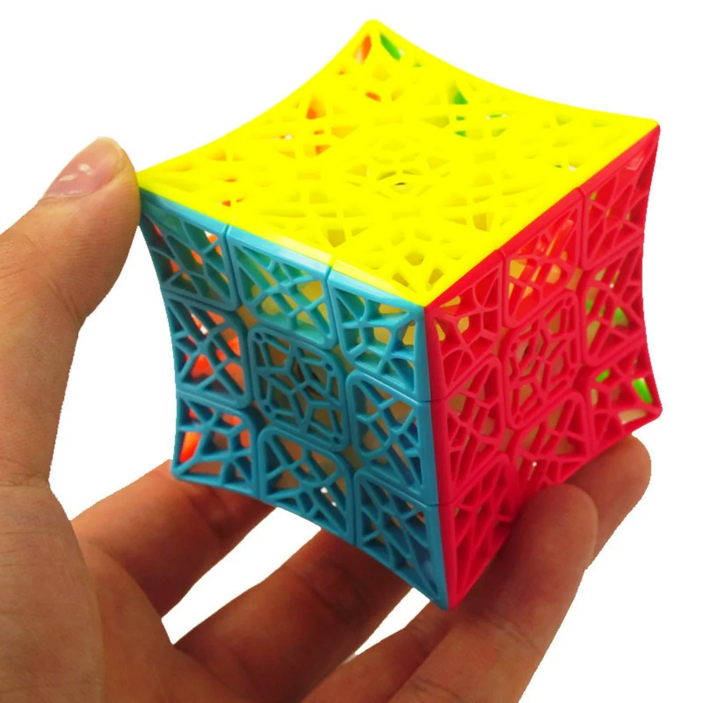 QiYi 3x3 DNA concavo Stickerless Speed Cube Puzzletoys per bambini bambini DNA 3x3x3 cubo senza adesivo giocattoli per bambini