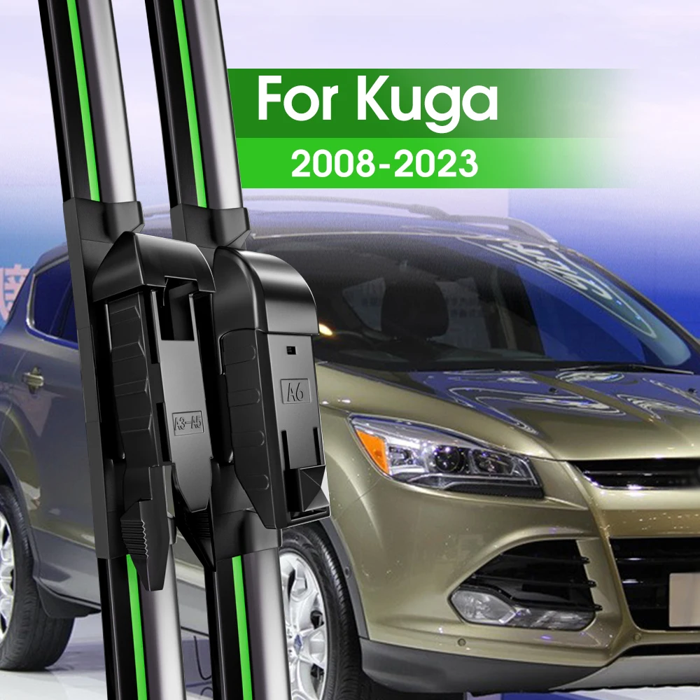 

2x Front Windshield Wiper Blades For Ford Kuga MK1 MK2 MK3 2008-2023 2013 2014 2017 2018 2019 2022 Windscreen Window Accessories