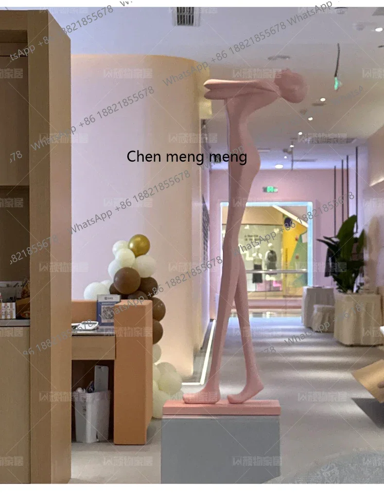 D178 Decorative Creative Art Figure Shape Sculpture Large Self-Improvement Floor Lamp Decoration Color Can Be Customized