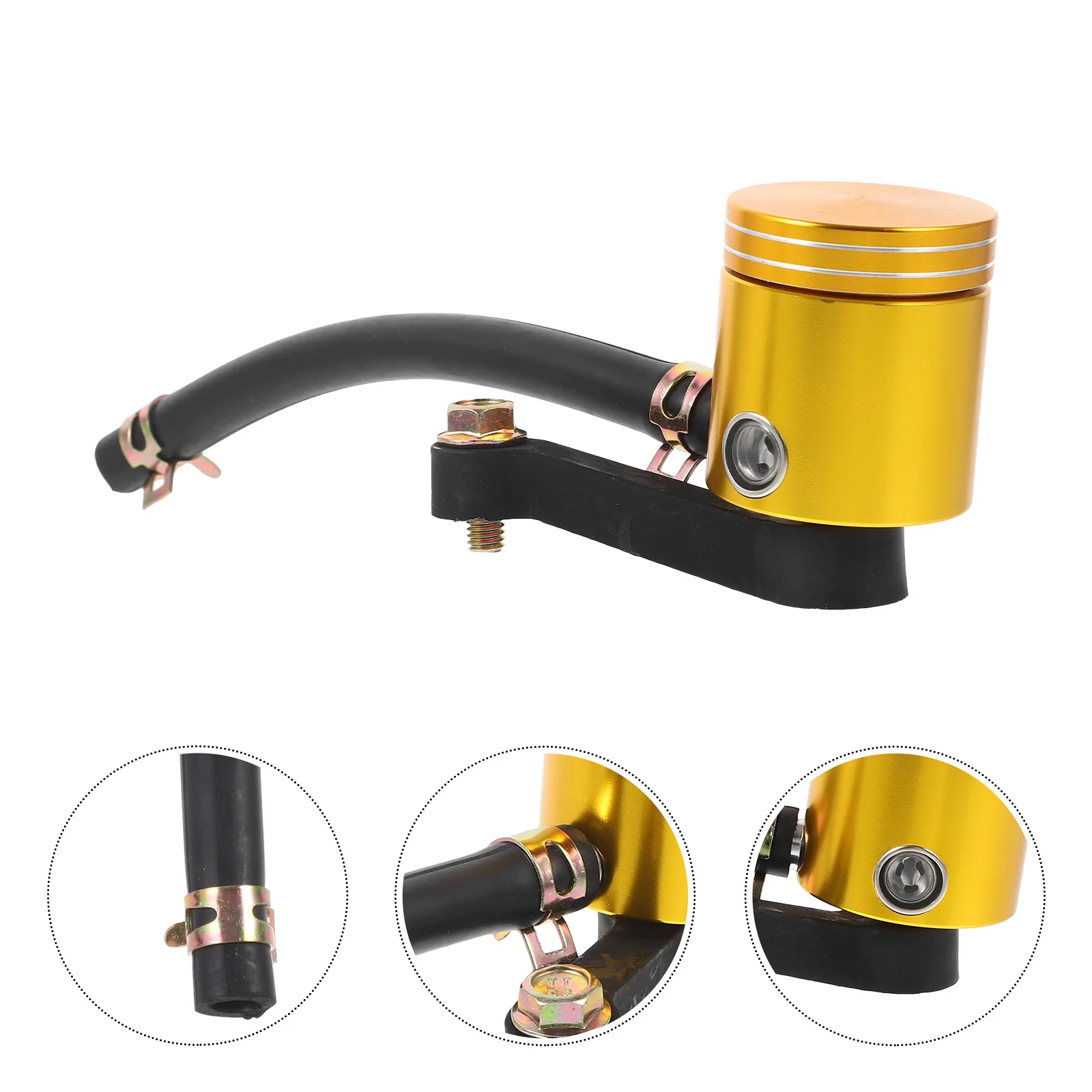 

1Set Motorcycle Brake Oil Cup Machined Aluminum Alloy Brake Fluid Tank Direct Push Split Bracket Motorcycle