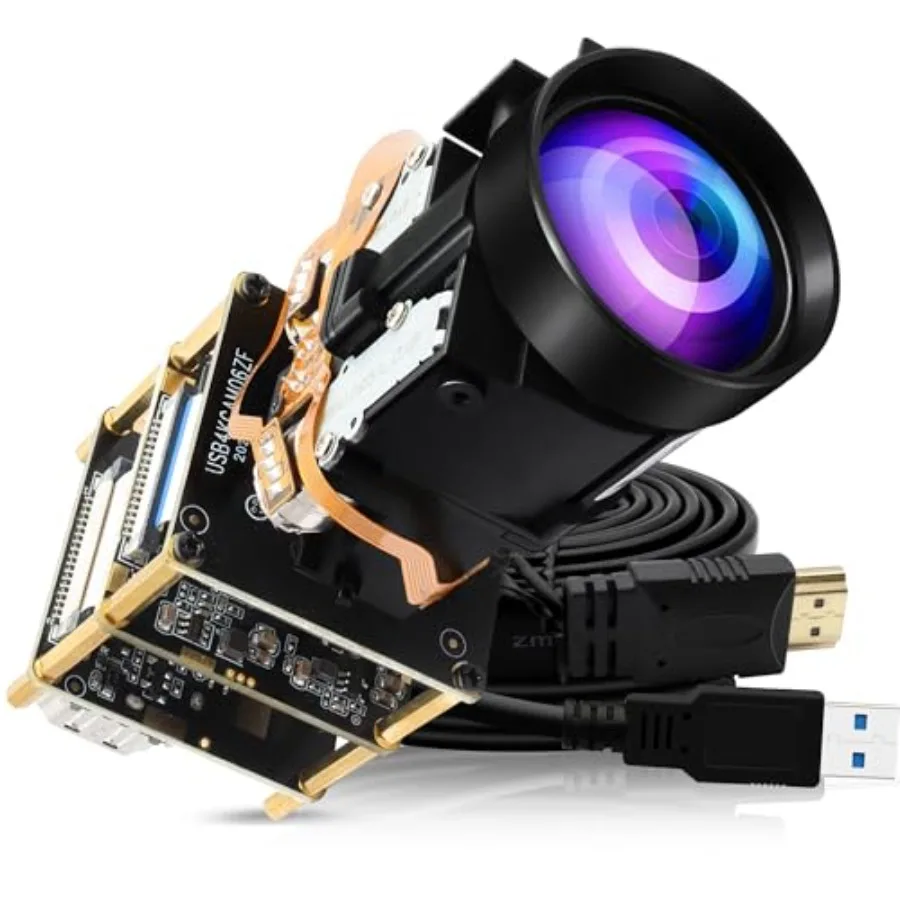 

12X Zoom 4K 30fps USB Camera Module 1080P 60fps HDMI USB Webcam Autofocus Manual Zoom Infrared Remote Control PC Camera H.265 H