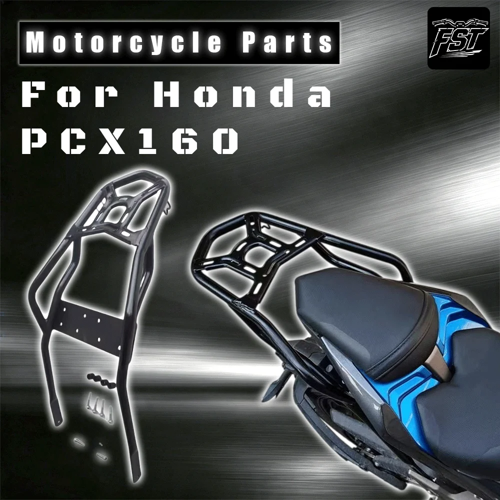 For Qidian 150U (KD150-U1/2) motorcycle: rear rack, tail spoiler, rear grab rail, and top case bracket.