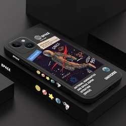 Aurora Astronaut Phone Case For iPhone 17 16 15 14 13 12 11 Pro Max Mini X XR XS Cover