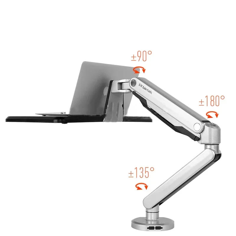 Super Quality Loctek W72 Full Motion 10-17" Laptop Mount Gas Spring Arm Sit-Stand Lifting Lapdesk Riser Notebook Holder Bracket