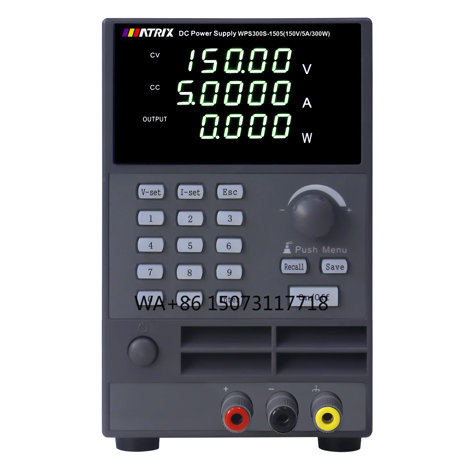 

High-Quality Wide Range DC Power Supply 150V 5A 300W Switching Variable Power Supply 5 digit LED display RS232 RS485 USB