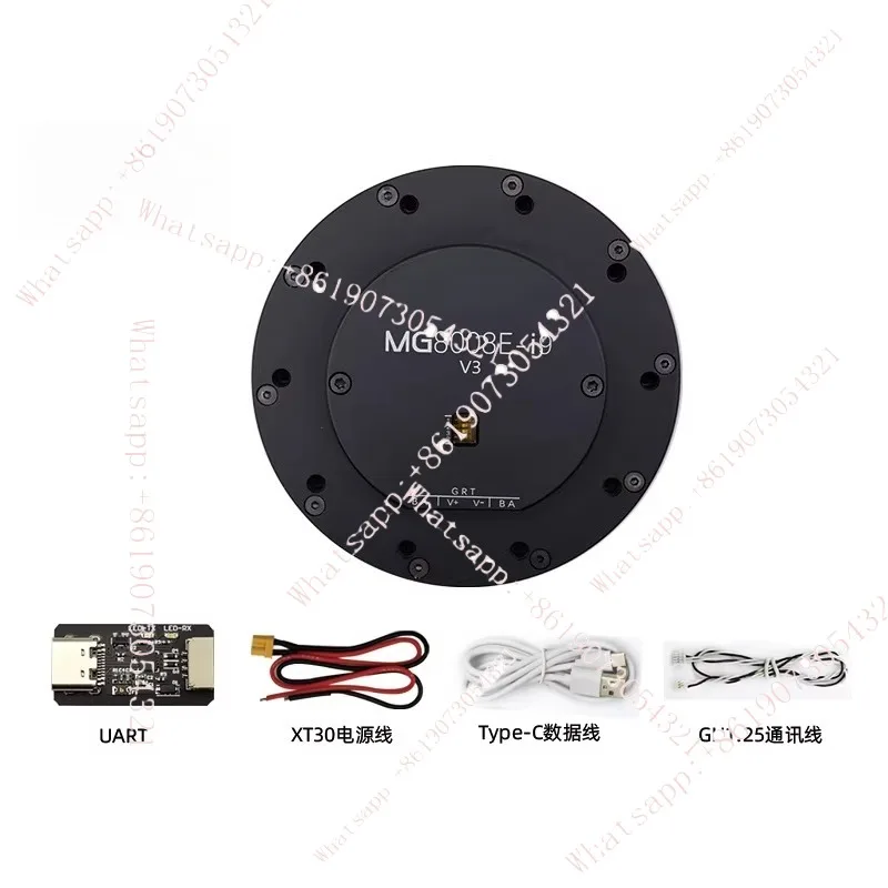 

MG8008E-i9 V3 Dual Encoder 48V Geared Motor Exoskeleton Joint Servo Motor Driver Control