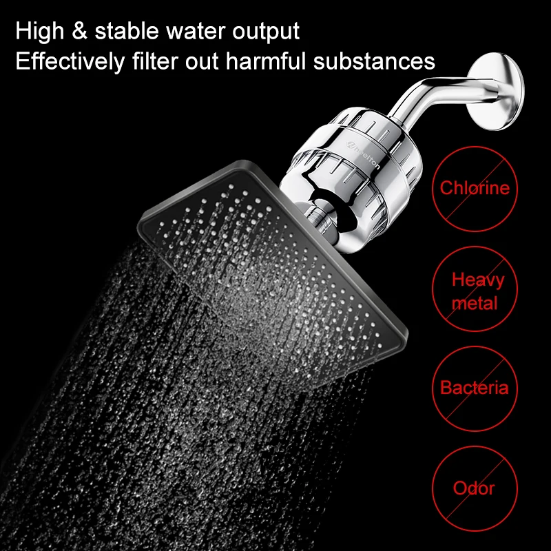 Wheelton Bath Shower Filter(WHT-303-3E) Softener Chlorine & Heavy Metal Removal Water Filter Purifier For Health Bathing