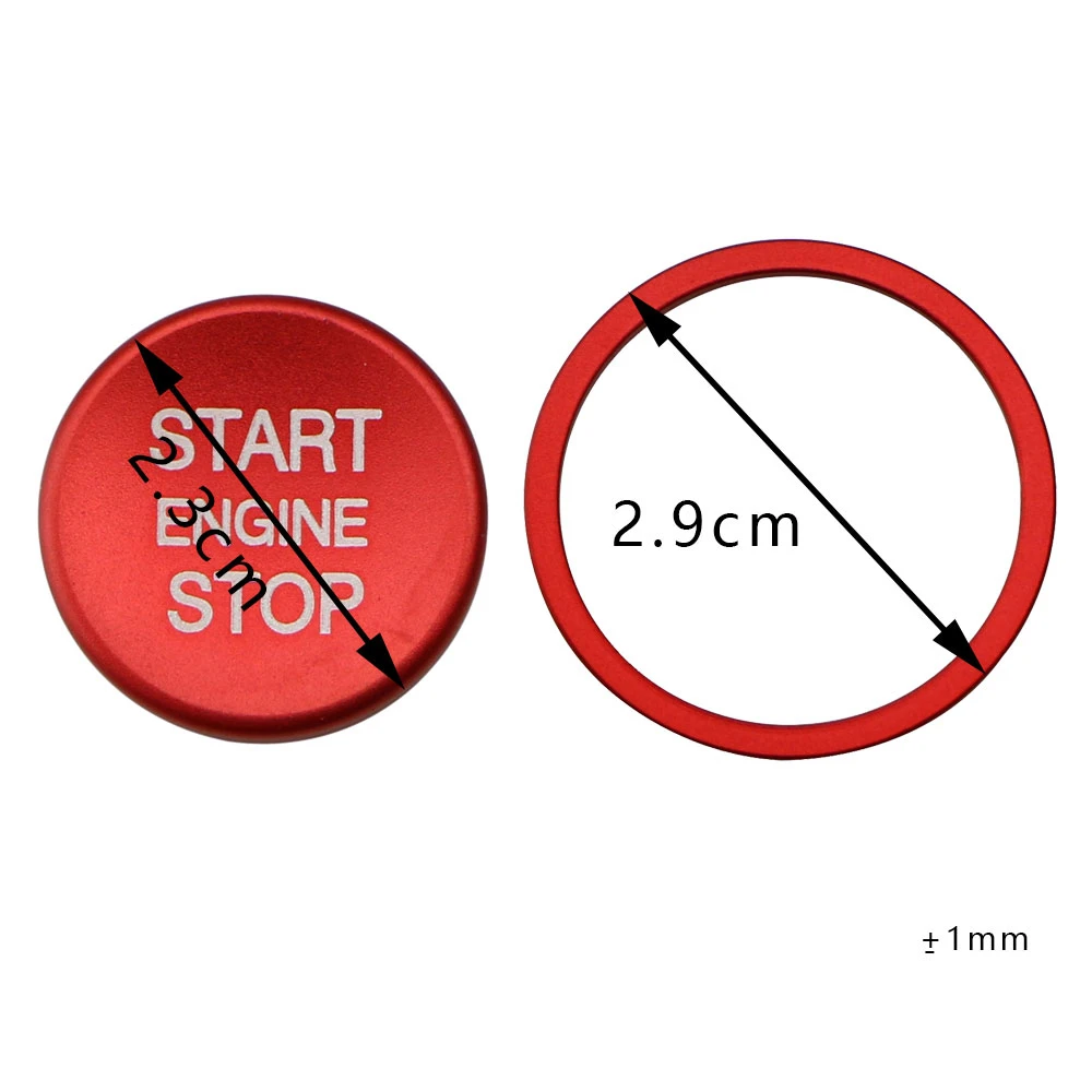 Car Engine Start Button Sticker for VW MK7 VII GTI R Jetta CC Arteon Passat B8 Touareg T-roc Key Ring Ignition Cover Accessories