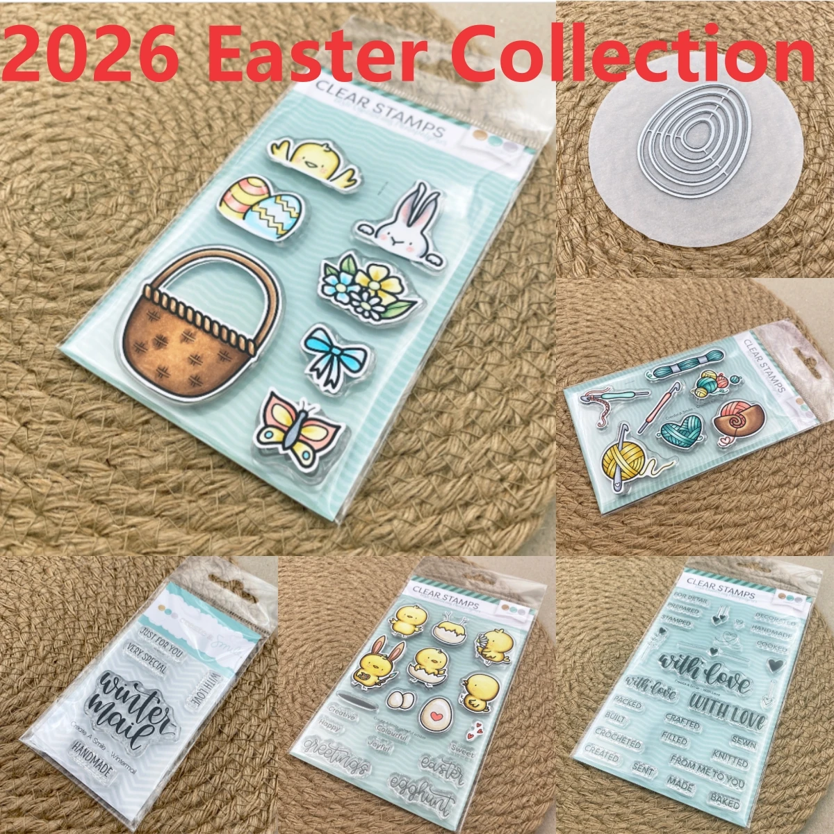Osterkollektion Stempel 2026 NEU Stanzformen Scrapbook Tagebuch Dekoration Schablone Prägevorlage DIY Grußkarte Handgemacht