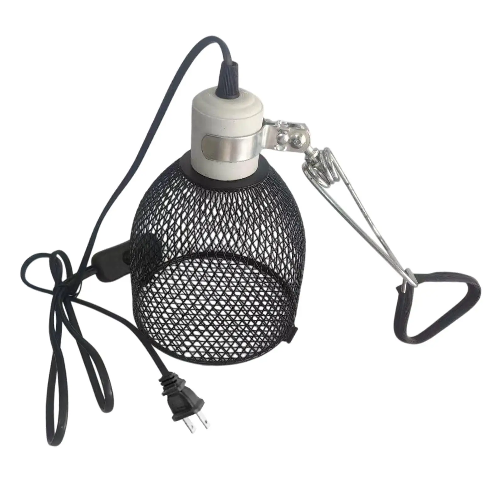 Reptile Heating Heater Guard Lampshade Enclosure Cage Protection Anti Scald Reptile Heating Lamp Holder for Pet Lizard Parrot