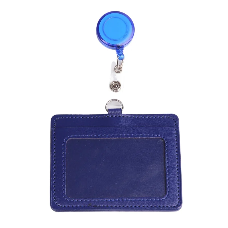 Nome ID Tag Tampa Passar, Titular do cartão de trabalho, Badge Reel para Funcionários Trabalhadores, Working Permit Case, Sleeve Cover Reel Clip, 1Pc