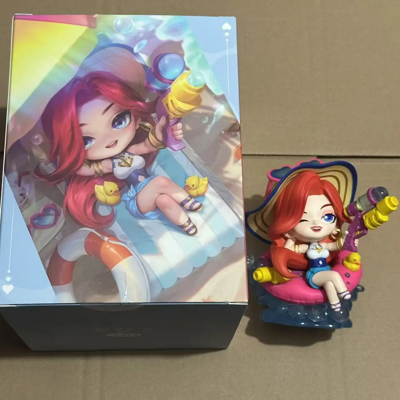 Pool Party Miss Fortune Figure Genuine Original Packaging Brand New（We don\'t have in-game Digital to give away）