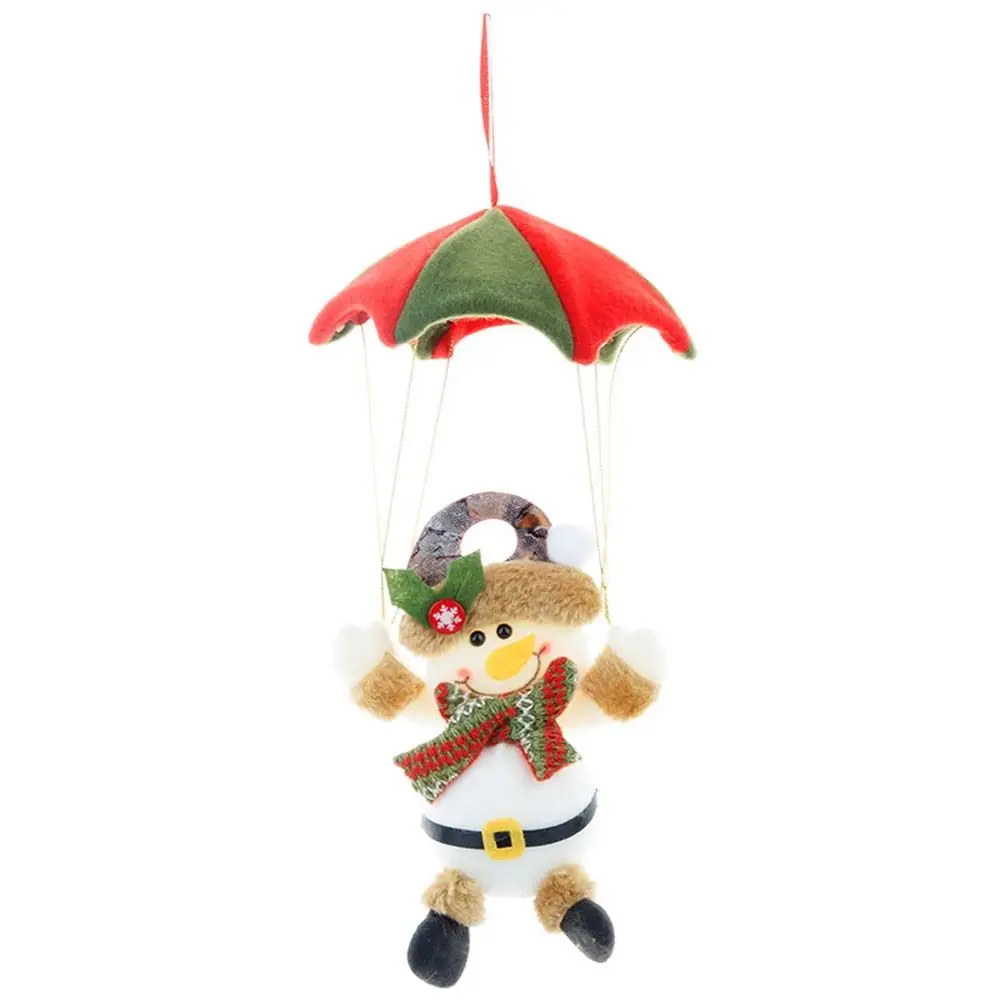 

Christmas Tree New Year Snowman Christmas Decoration Santa Claus Parachute Pendant Hanging Ornament