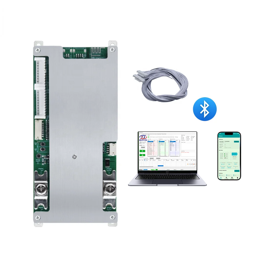 XJ Smart BMS 4S-20S 30A-120A 15S 16S 19S 48V 60V 72V 40A 50A 60A 80A BT RS485 UART BMS Balance NTC LifePO4 NMC Li-ion Sodium-ion