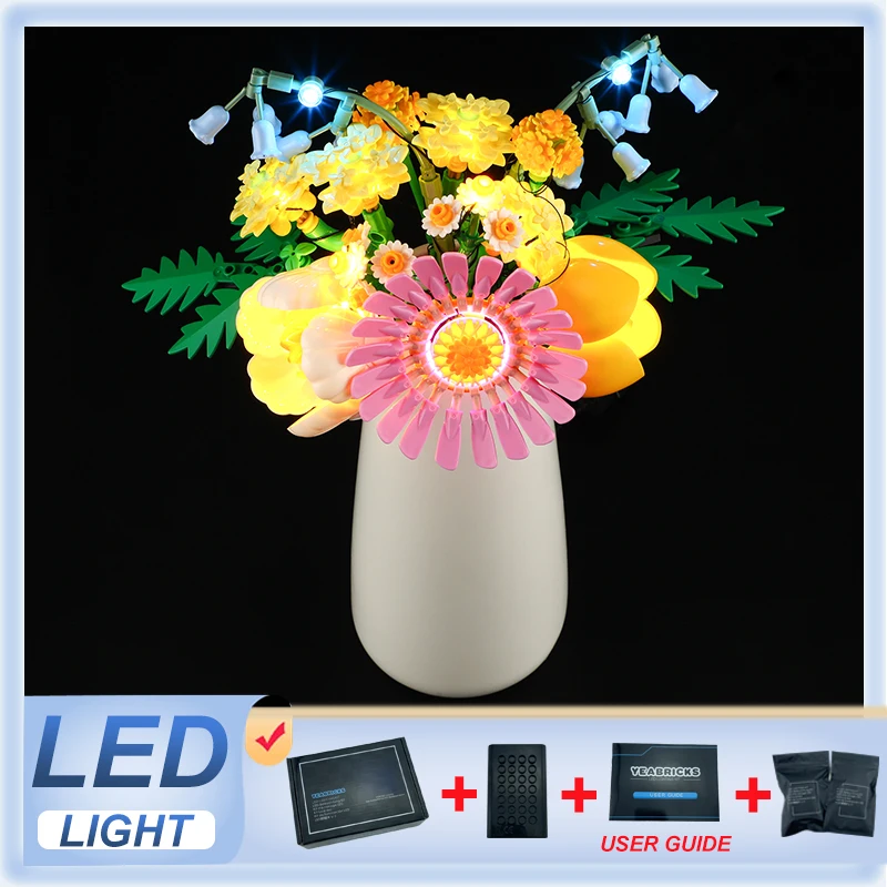 

DIY LED Light Kit For LEGO 10347 Petite Sunny Bouquet (Only LED Light,Without Blocks Model)