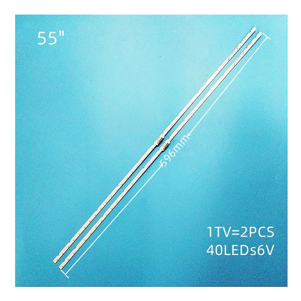 10pcs LED bar For Samsung 55NU7100 UN55RU7100 UN55RU7300G UE55NU7100 UN55NU7090G UE55NU7023 UE55NU7500 UN55NU7100G UE55NU7090