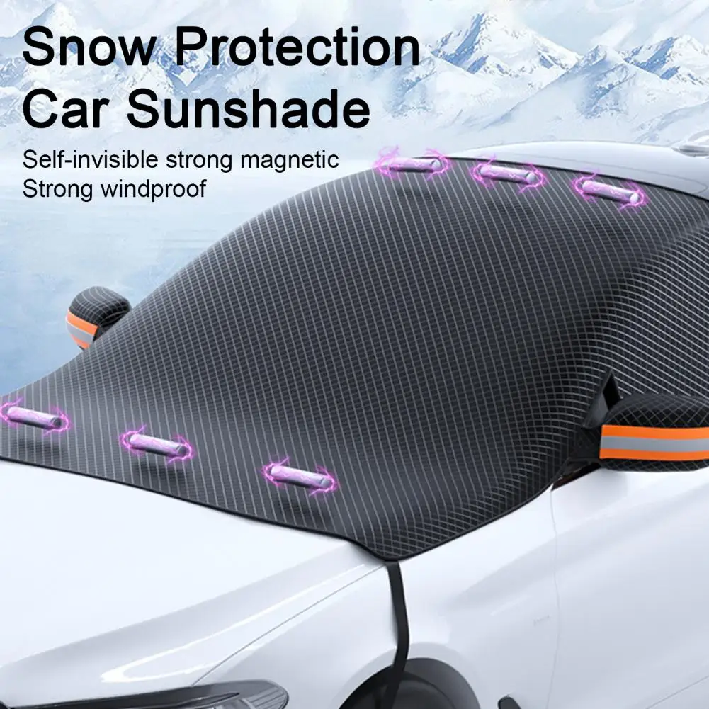 Waterproof Car Cover Universal Car Half Cover Sunproof Waterproof Heat Insulation Multi-directional Protection Soft Oxford Cover