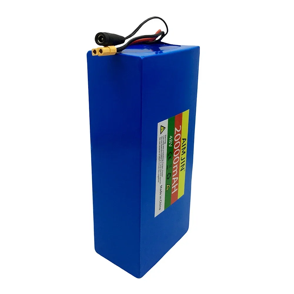 48V 13S5P 18650 20AH Lithium Battery Pack 100Ah Suitable for electric scooters, mountain bikes 250-1000W+charger