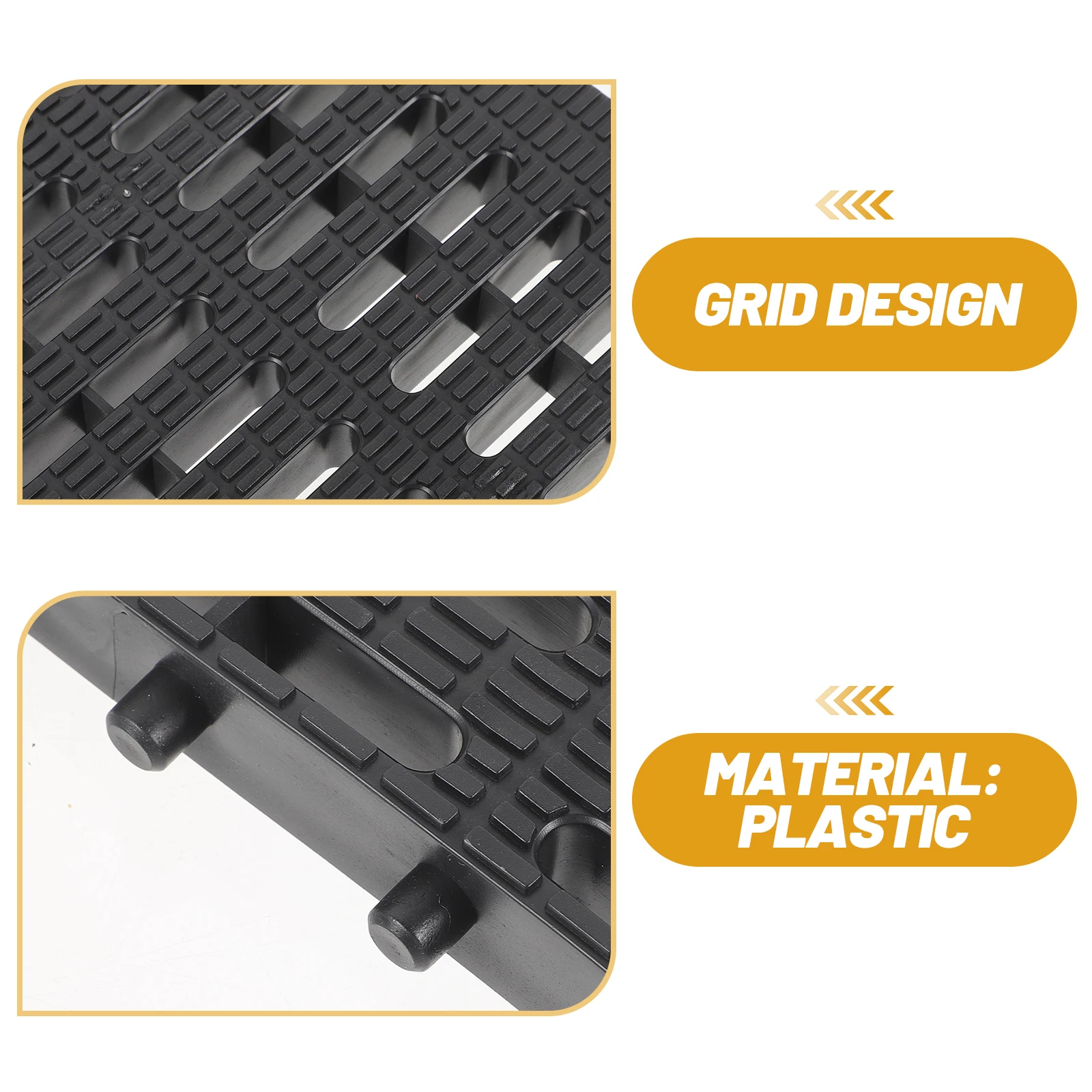 

Plastic Drainage Grate Heavy Duty Outdoor Trench Cover for Driveway Garden Kitchen Sewer Channel Drain Grate Anti-Clog