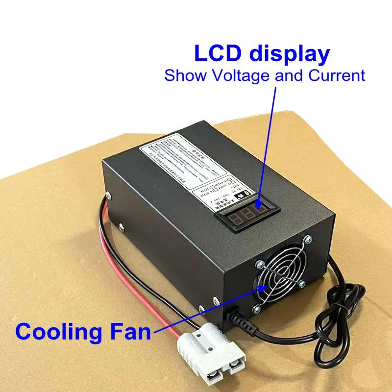 24V 20A 12V 40A 12.6V 14.6V 16.8V 29.2V 29.4V fast charger LCD Lifepo4 lipo lithium 3S 4S 7S 8S Forklift truck Battery lead acid