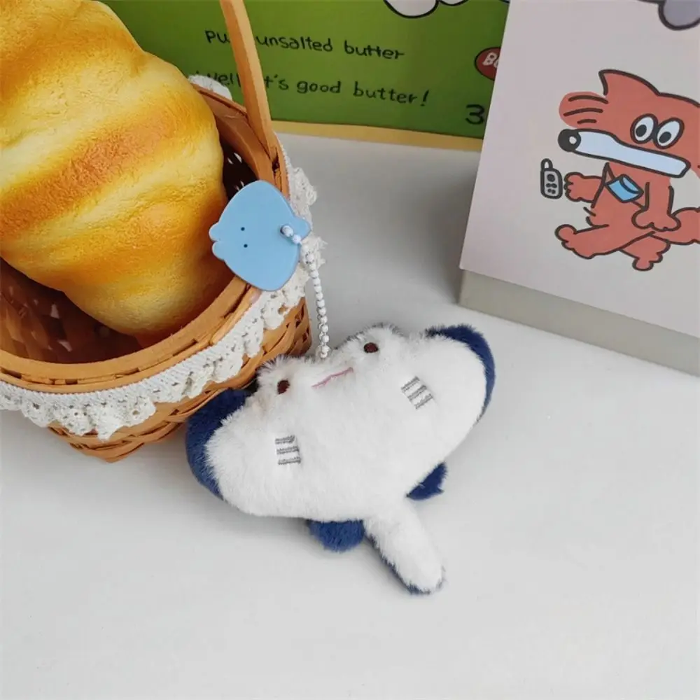 Fashion Plush Marine Organisms Key Chain Crab Octopus Plush Doll Keychain Soft Charms Funny Fish Pendant Backpack Decor