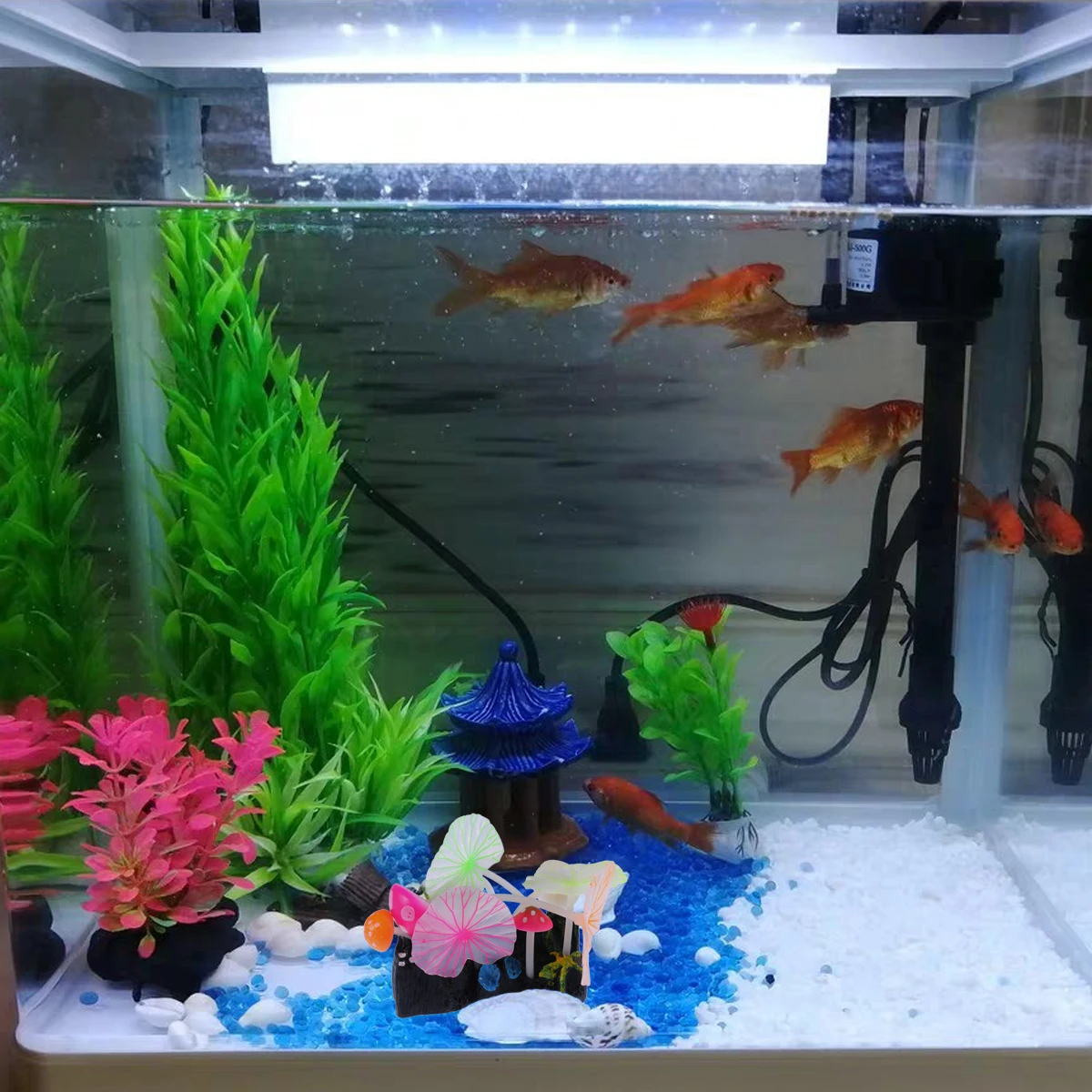 

Simulated Aquatic Plants Fish Tank Decorations Eco-Friendly Silicone Artificial Aquarium Plants for Freshwater Saltwater